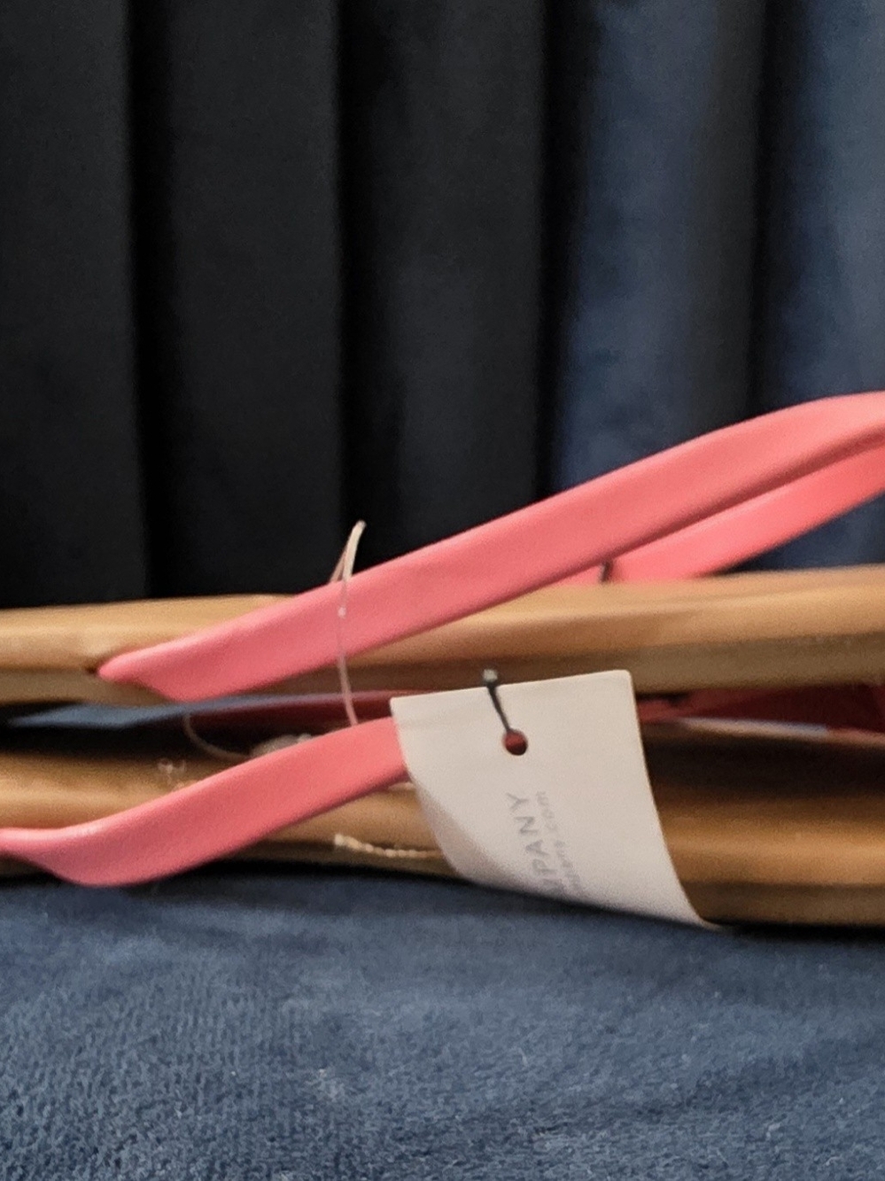 New York & Company Coral Pink Bow Toe-Post Sandals - Picture 5 of 6